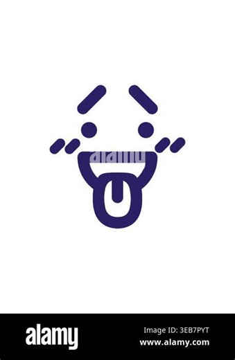 sales flash animation of a embarrassed face icon Stock Video Footage - Alamy
