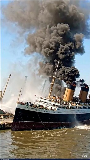 sinking of SS Normandie ship #history #ww2 #ship