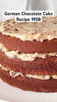 German Chocolate Cake Recipe from 1958