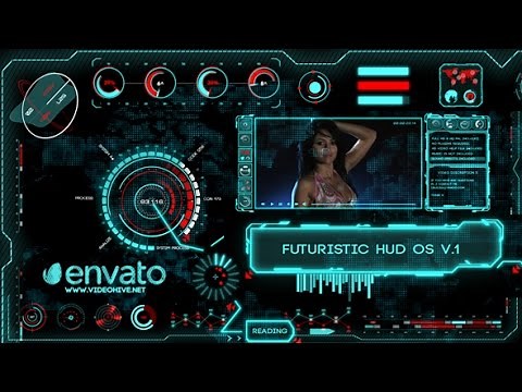 After Effects Template: FUTURISTIC HUD OS V.1