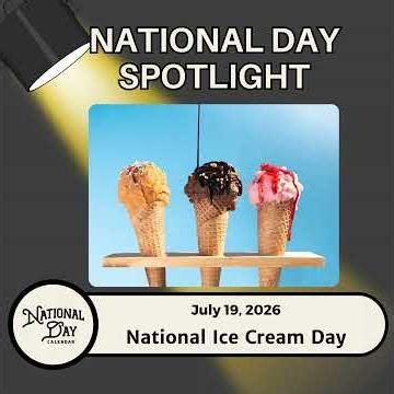 National Ice Cream Day