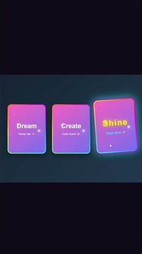 Colorful Hover Effects Everyone Wants #shorts #cssanimation #frontend