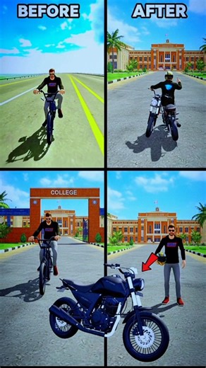 I got a new bike🤩 to go to college🏫 in indian bike driving 3d ||#shorts