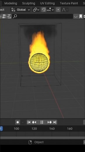 blender fire effect short tutorial #blender with jageer#