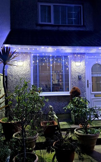 Outside Christmas lights display ✨️ Operation Christmas Lights begins today at my parents home in Port Talbot. Making spirits bright, one light at a time ✨️ Started off with Christmas lights but diverted to include painting the living room walls! Merry Christmas to us 🎄🎅🎄 #christmaslights #christmasmagic #decoratingforchristmas #familytime #merryandbright | Mandy Lambert - Ousby