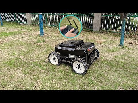 600mm Remote Control 4WD Lawn Mower 4x4 Grass Cutting Machine