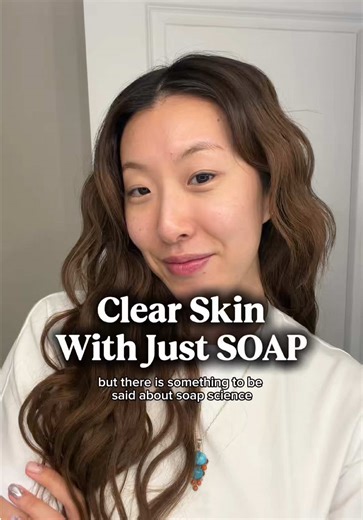 My boyfriend’s mom mentioned she saw a video about this a while ago… I never saw it myself but I decided to try it out anyways and I’ve been loving the results!! Just a warning though - don’t leave the soap on for too long or else it might strip your skin/damage your skin barrier (I learned the hard way) Products used: - @SKin by Revolution cleansing balm - @TIRTIR Inc. powder enzyme wash - @Shark Beauty LED mask - @SKIN1004 US centella ampoule - Aestura Atobarrier cream - IOPE retinol super bou