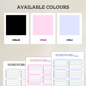 Digital Homework Planner - Etsy Canada