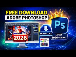 How to Download & Install Adobe Photoshop for FREE on PC & MAC (2026) Adobe Photoshop Download 2026