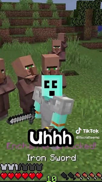 Minecraft but Villagers Beat the Game for me #Craftee #Minecraft #MinecraftBut