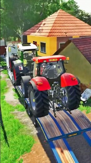 Am urcat și al doilea tractor pe platformă
