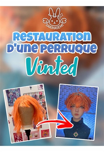 Restauration d’une perruque Vinted - #cosplay #wig #tuto #vlog #winx (Perruque - Bloom version genderbend)