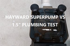 Hayward Super Pump VS Flow Test (240V / 1.5" pipe)
