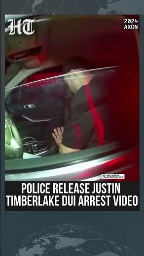 Watch: Justin Timberlake’s 2024 Drunk Driving Arrest Caught On Bodycam | #shorts