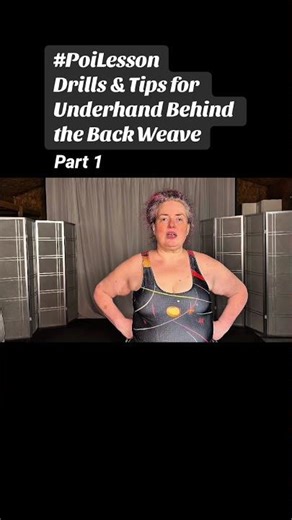 Pt1 Poi Drills & Tips for Underhand Behind the Back Weave #poi #PoiSpinning #PoiDance #PoiTutorial