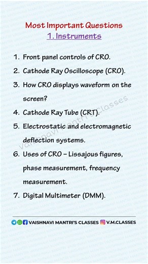 Applied Electronics - Important Questions| PYQs| 12th Board Electronics 2026