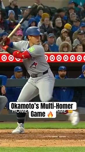 Kazuma Okamoto’s first career multi-homer game! #MLB #BlueJays #Toronto