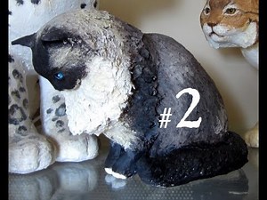 How To Make A Paper Mache Cat, Lesson #2 - Making The Armature • Ultimate Paper Mache
