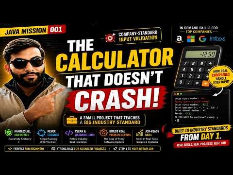 The Calculator Project That Teaches Real Industry Standards | Java Mission 001
