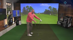 Weight shift in the backswing is a very important part of your swing, but it is too often confused with sliding. To solve the problem, you're going to need a second club. Place your left palm on the top of one club, with the toe of the club in the ground, and do the same with the right hand, and the second club. Pull your trail hand, and trail hip back behind you so the club leans straight back. Then, turn the other way, doing the same thing. If the clubs lean straight forward and straight back,