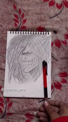 draw attack titan (eren) #shorts #art #anime