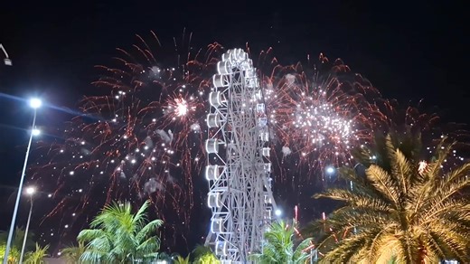 pyro musical at moa🌌 #pyromusical #fireworks #zombie #smmoa