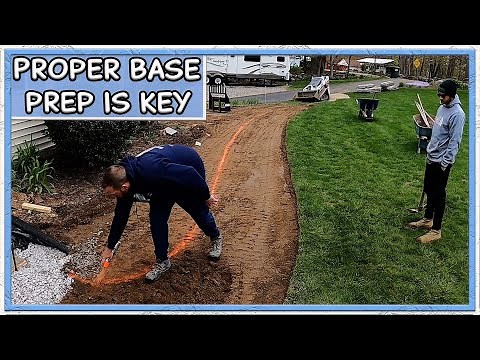 Preparing the Base for a Stepping Stone Pathway
