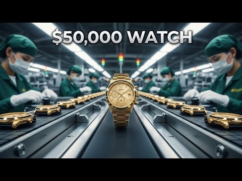 Inside Rolex Gold Factory: From Solid Gold Bar to $50,000 Luxury Watch