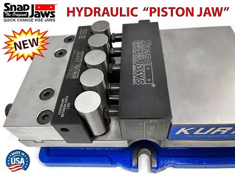 Snap Jaws Hydraulic Piston Jaw. Hold 5 parts at once! Fits all Kurt 6 inch vises. PART# 6HPJ-150