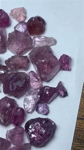 Faceted Rough Natural Spinel From Afghanistan.