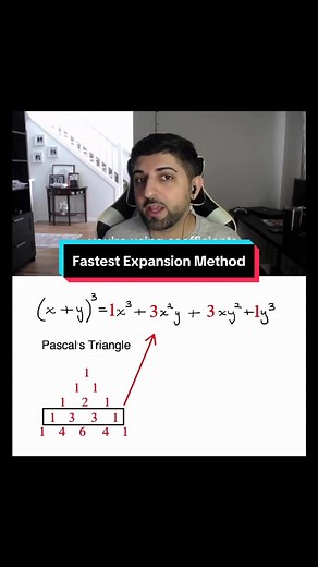 The FASTEST way to expand and simplify #math #mathhelp #foryou #mathematics #mathteacher #mathsteacher #algebra #binomial #binomialexpansion #pascalstriangle #mathquestion