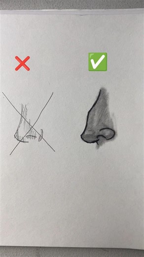 Easy way to draw Nose - Tutorial