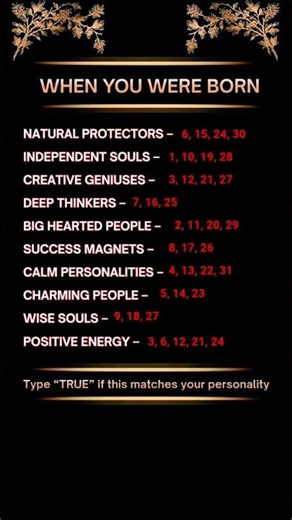 What Your Birth Date Says About Your Personality 🔮✨
