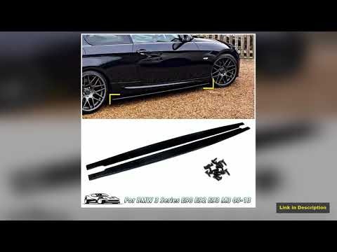MP Style Side Skirt For BMW E90 E92 E93 M3 20052013 Carbon Print Extension Panel Splitters