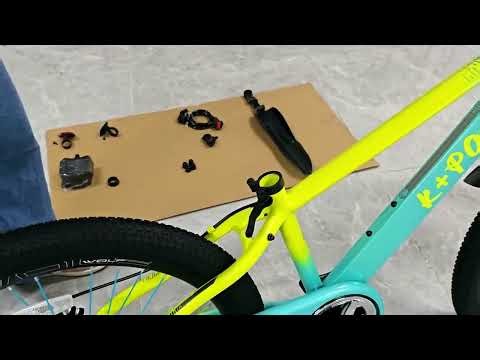 K+POP-Single speed children's mountain bike assembly video