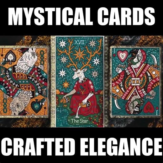 Hand-Illustrated Tarot And Poker Cards