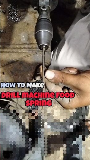 Making 6 Inch shot's teel Spring on Drill Machine | Simple Spring for Pressure Use #springmanufactur