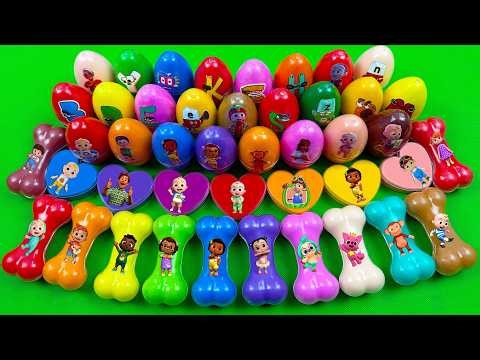 🌀Cocomelon Galaxy Slime! Fun JJ, TomTom, YoYo, Pinkfong, Hogi & Cody Make Cosmic Colors! Satisfying