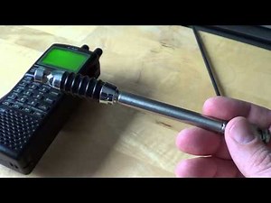 Antennas for the VHF and UHF range on portable receivers