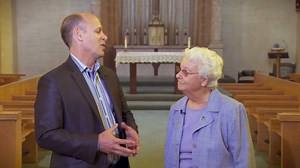 Scripps Mercy Hospital Chief Executive Tom Gammiere and Sister of Mercy JoCeal Young share the history of the landmark Our Lady Chapel on the Scripps Mercy Hospital San Diego campus in Hillcrest. #ScrippsMercy125 | Scripps Health