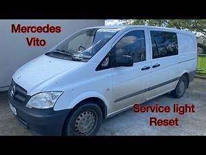 How to reset the service on the Mercedes Vito van?
