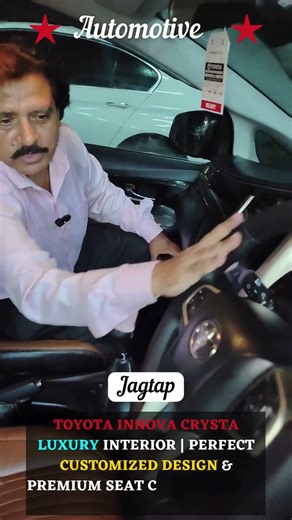 Toyota Innova Crysta Luxury Interior | Perfectly Customized Premium Seat Covers by Orchis Mumbai🚘👌