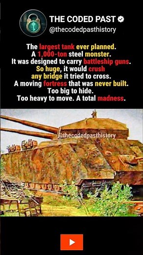 The Giant That Never Was: The 1,000-Ton Ratte