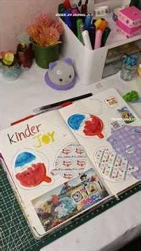 “Cute journaling with Kinder Joy.” 💗 #KinderJoy#CuteJournal#AestheticJournal #shorts