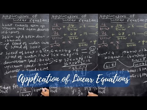Real-World Math: Speed of Boat & Water via Linear Equations