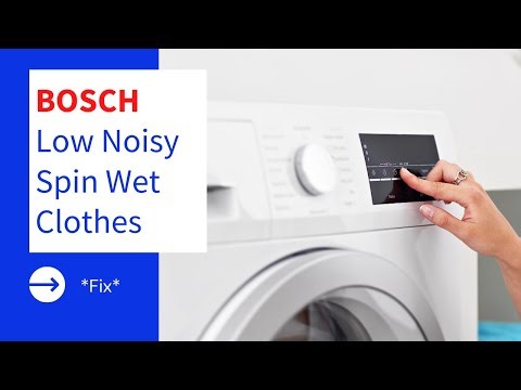 How to fix a Bosch Washing Machine That is not Spinning Properly Noisy and Clothes Staying Wet