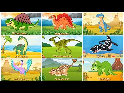 Funny Dino Puzzle – Learn Dinosaur Names and Sounds – Educational Jigsaw Puzzle Game