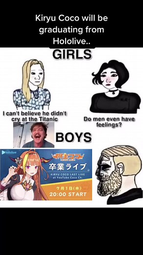 Kiryu Coco will be graduating from Hololive. Her final stream will be on YouTube, members only, on July 1st. We will miss you. #hololive #kiryucoco