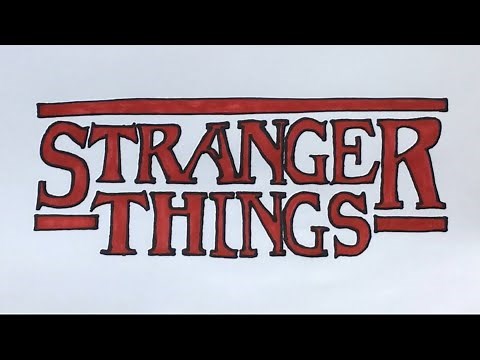 How to draw Stranger Things Logo ✏️