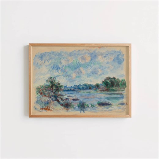 Landscape at Pont Aven by Pierre-Auguste Renoir: Tranquil Impressionist Poster - Etsy Sverige